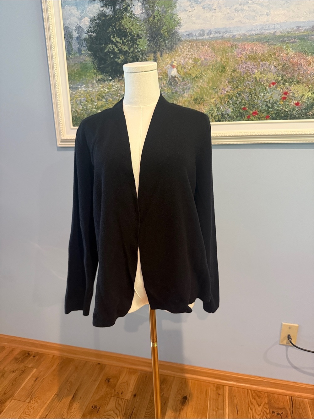 Alfani Black Open-Front Cardigan